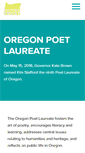 Mobile Screenshot of oregonpoetlaureate.org